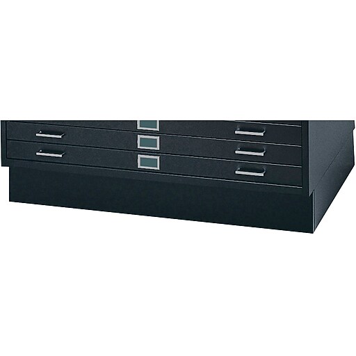 SAFCO Closed Base Flat File Black (4995BLR) Staples