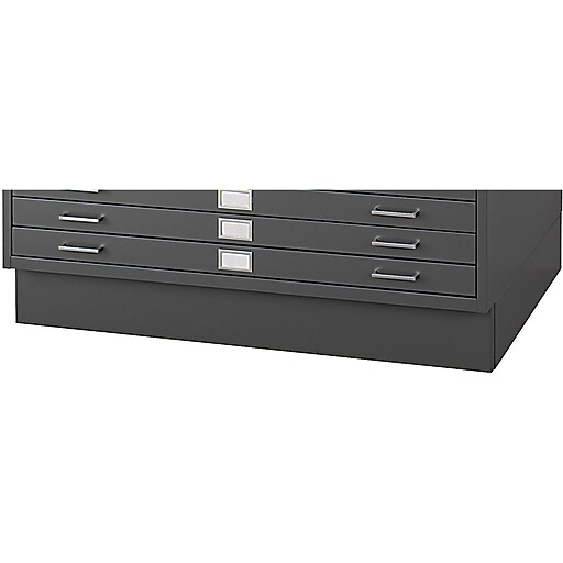 SAFCO Closed Base Flat File Black (4997BLR) Staples