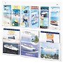 Safco Clear2c Brochure Holder, 23.5" x 28", Vertical, Wall Mounted, Clear Plastic (5666CL)~#|#~s1012310_sc7