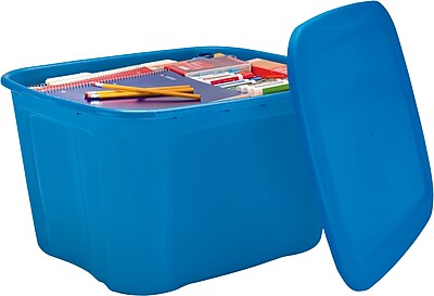 Staples 18 Gallon Plastic Flat...