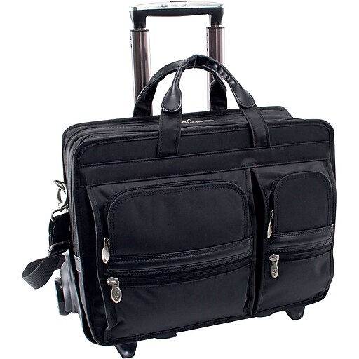 Shop Staples for McKlein USA Clinton Leather Detachable Wheeled Laptop