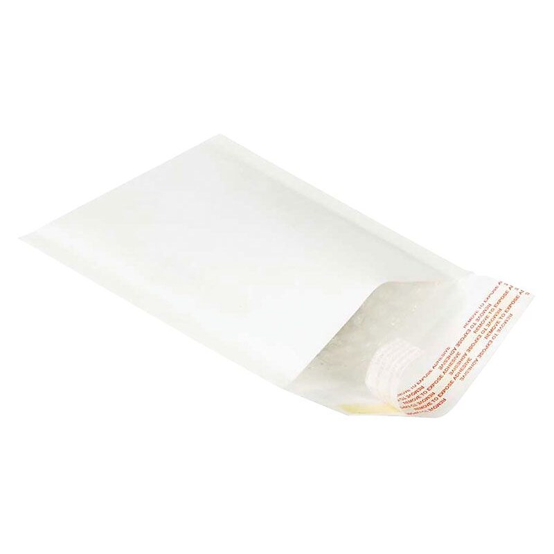 White Self-Seal Bubble Mailers; #2, 8-1/2Wx12"L, 25/Box image 1