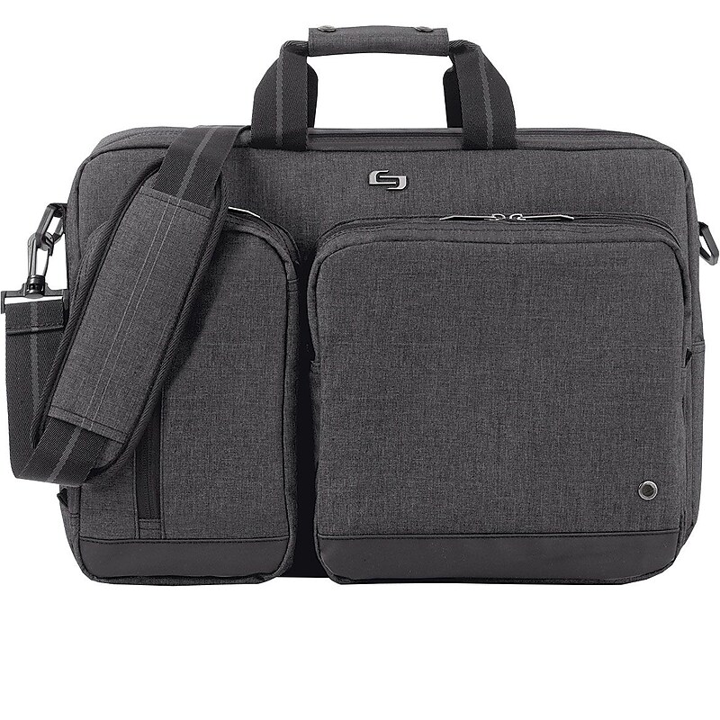 Solo New York Polyester Briefcase, Laptop Compatible, Black (UBN310-10) image 1