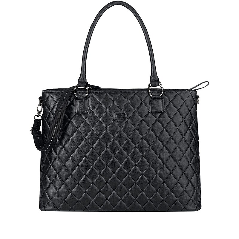Solo New York Urban Waldorf Vinyl Tote Bag, Black (CLA852-4) image 1