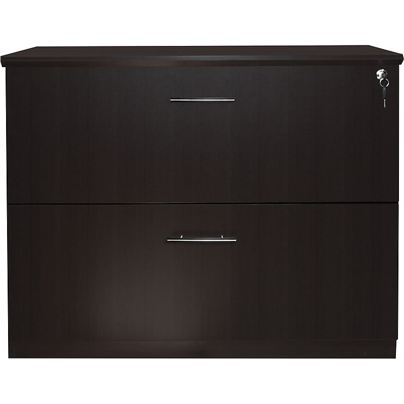 Safco Medina™ Lateral File, Mocha, 29 1/2"H x 36"W x 20"D image 1
