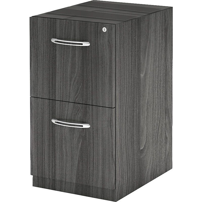 Safco Aberdeen 15 1/4' 'Desk Pedestal, File/File, Gray Steel (AFF26LGS) image 1