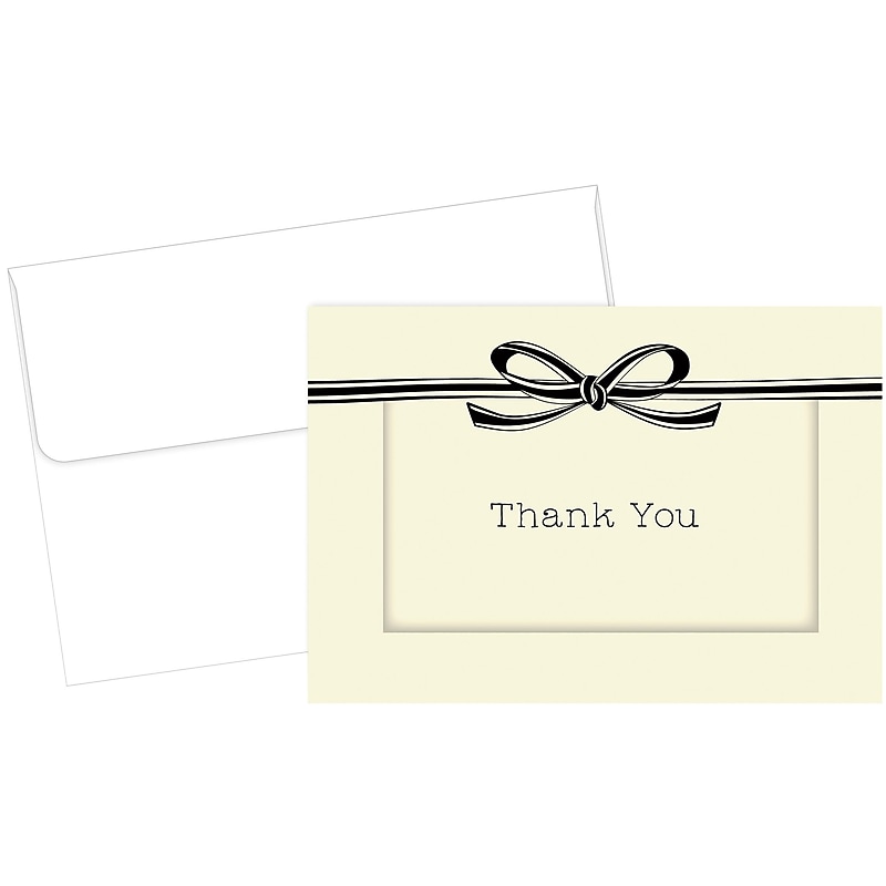 Great Papers! Luxe Thank You Note Card, 4.875" x 3.375", Beige, 50/Pack (2015069) image 1