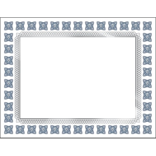 Great Papers Silver Scholar Certificates, 8.5" x 11", Silver and White