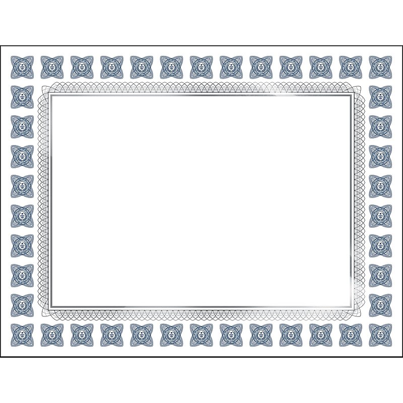 Great Papers Silver Scholar Certificates, 8.5" x 11", Silver and White 15/Count (2015074) image 1