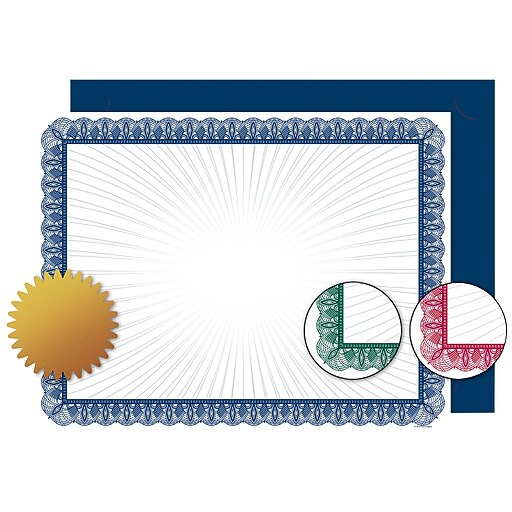 Great Papers Value Variety Certificates, 8.5" x 11", Multicolor, 90