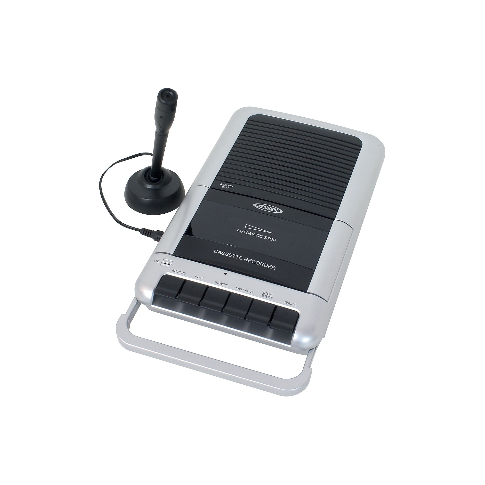 Jensen MCR-100 Shoebox Style Cassette Player/Recorder, Black/Gray (MCR-100) Sansujyuku sansujyuku.com