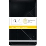 Oxford Idea Collective Top-Bound Mini Hardcover Journal, 5" x 8", Wide Ruled, Black, 120 Sheets/Pad (56886)