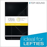Oxford Idea Collective Top-Bound Mini Hardcover Journal, 5" x 8", Wide Ruled, Black, 120 Sheets/Pad (56886)