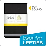 Oxford Idea Collective Top-Bound Mini Softcover Journal, 3-1/2" x 5-1/2", Legal Ruled, Black, 96 Sheets/Pad (56885)