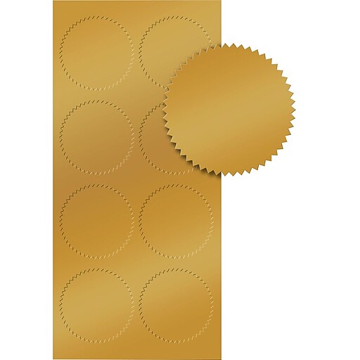 Great Papers! Seals, Gold Foil, 50/Pack (901200) Staples