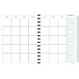 Kahootie Co Undated Monthly Calendar, 9" x 11.5", Teal and White (ITKCTW)~#|#~s1015570_sc7