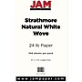 JAM Paper® Legal Strathmore 24lb Paper, 8.5 x 14, Natural White Wove, 100 Sheets/Pack (2203719139)~#|#~s1017178_sc7