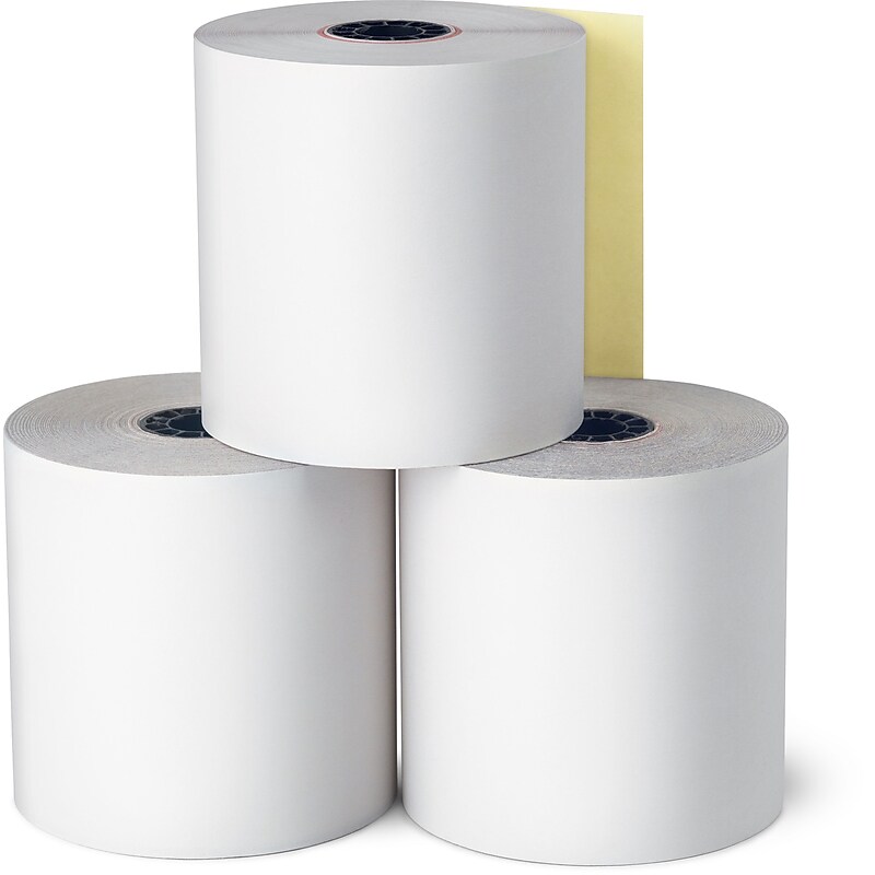 Staples® Register Paper Rolls, 2-Ply, 3" x 85', 20 Rolls/Pack (18228) image 1