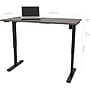 Bestar Pro-Linea 30" x 60" Electric Height-Adjustable Table, Bark Grey (65867-47)~#|#~s1019320_sc7