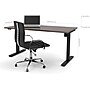 Bestar Pro-Linea 30" x 60" Electric Height-Adjustable Table, Bark Grey (65867-47)~#|#~s1019321_sc7
