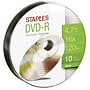 Staples 4.7GB 16X DVD-R Wrap, 10/Pack (29449)~#|#~s1020422_sc7
