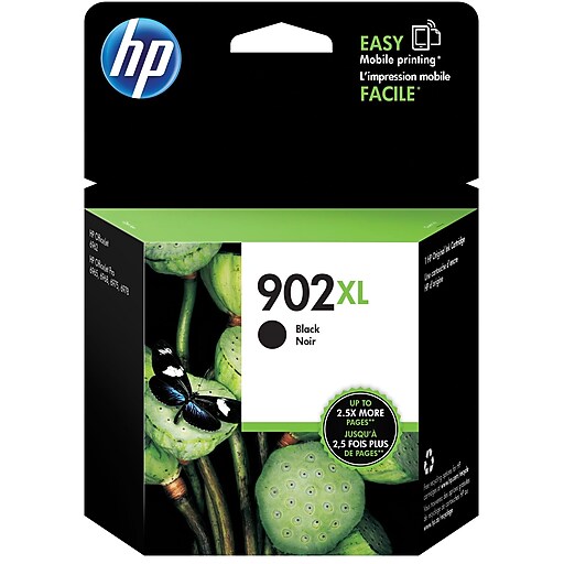 HP 902XL Black High Yield Ink Cartridge (T6M14AN140), print up to 750