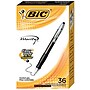 BIC Velocity Retractable Ballpoint Pens, Medium Point, 1.0mm, Black Ink, 36/Pack (VLG361BLK)~#|#~s1021788_sc7