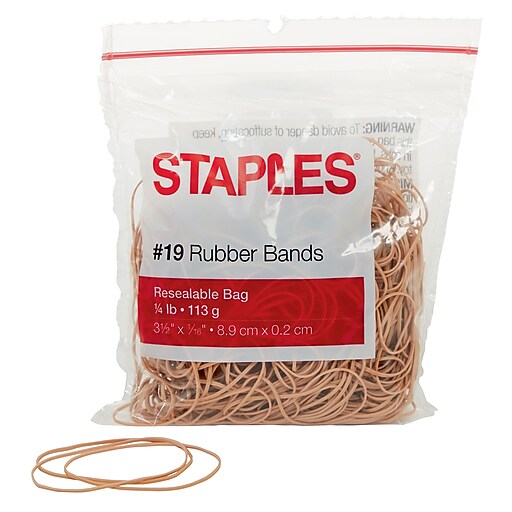 Staples® Economy Rubber Bands Size 19 Staples