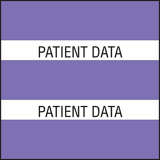 Medical Arts Press® Large Chart Divider Tabs, Patient Data, Purple ...