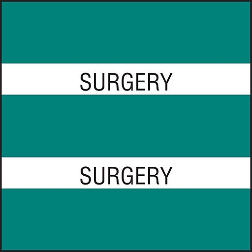 Medical Arts Press® Large Chart Divider Tabs, Surgery, Teal Staples