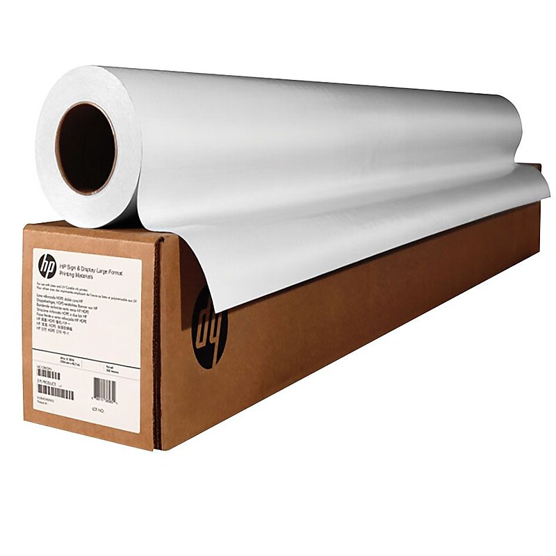 HP 4 Mil Double Matte Film, 36" x 150', White, Roll  (X3F57A) image 1