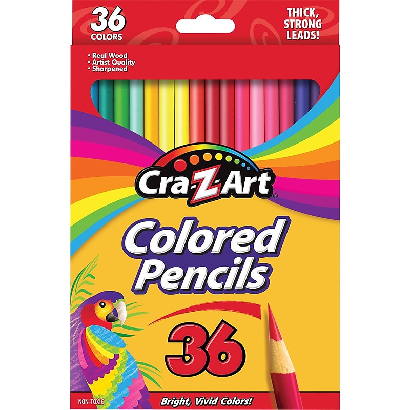 Cra-Z-Art Colored Pencils, Assorted Colors, 36 Pencils/Pack (10438WM-36) image 1