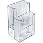 Azar Brochure Holder, 4.625" x 7", Vertical, Clear Plastic, 2/Pack (252032)~#|#~s1023794_sc7
