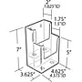 Azar Brochure Holder, 4.625" x 7", Vertical, Clear Plastic, 2/Pack (252032)~#|#~s1023798_sc7