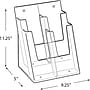 Azar Brochure Holder, 9.25" x 11.25", Vertical, Table Top, Clear, Plastic (252381)~#|#~s1023827_sc7