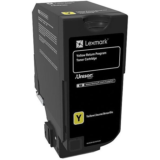 Lexmark 74 Yellow High Yield, Return Program Toner Cartridge