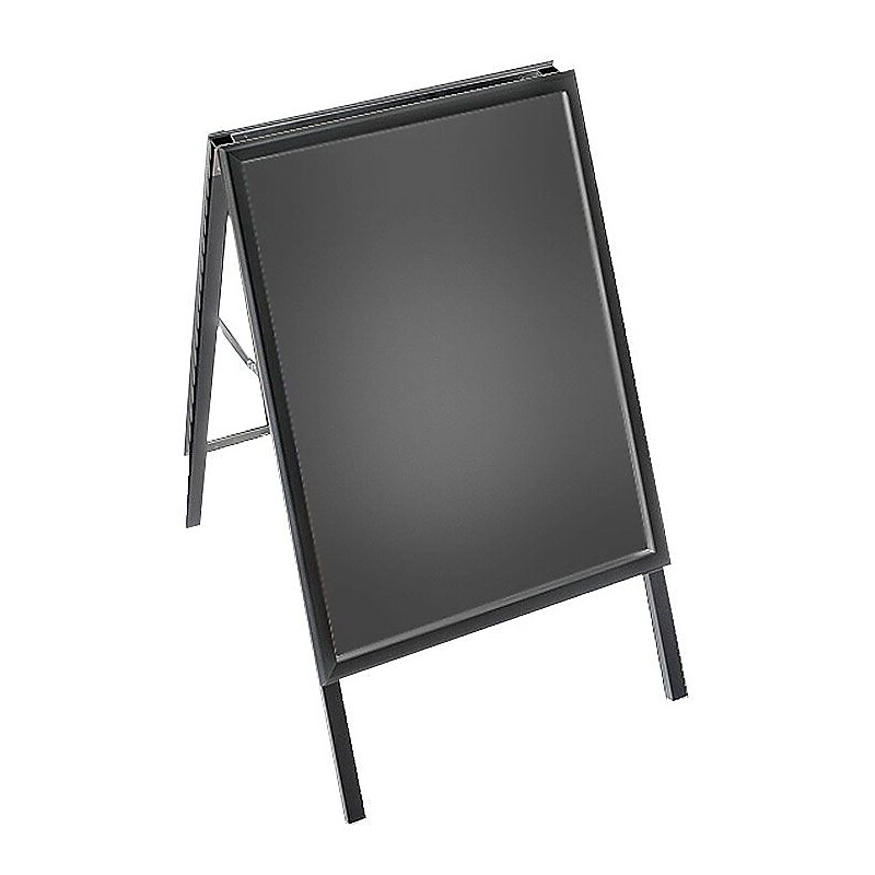 A-Board Sign in Black. Slide-In Frame Size: 22"W x 28"H image 1
