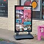 Azar Sign Holder, 26" x 43", Vertical, Freestanding, Black, Acrylic (300249)~#|#~s1023874_sc7