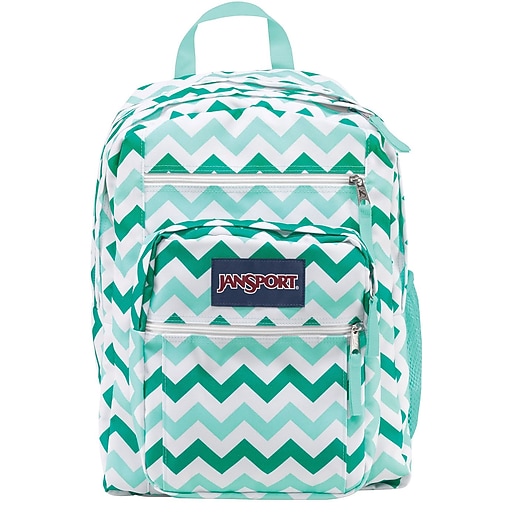 Jansport Big Student Backpack, Aqua Chevron (TDN70C6) Staples