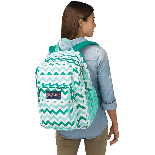 Jansport Big Student Backpack, Aqua Chevron (TDN70C6) Staples
