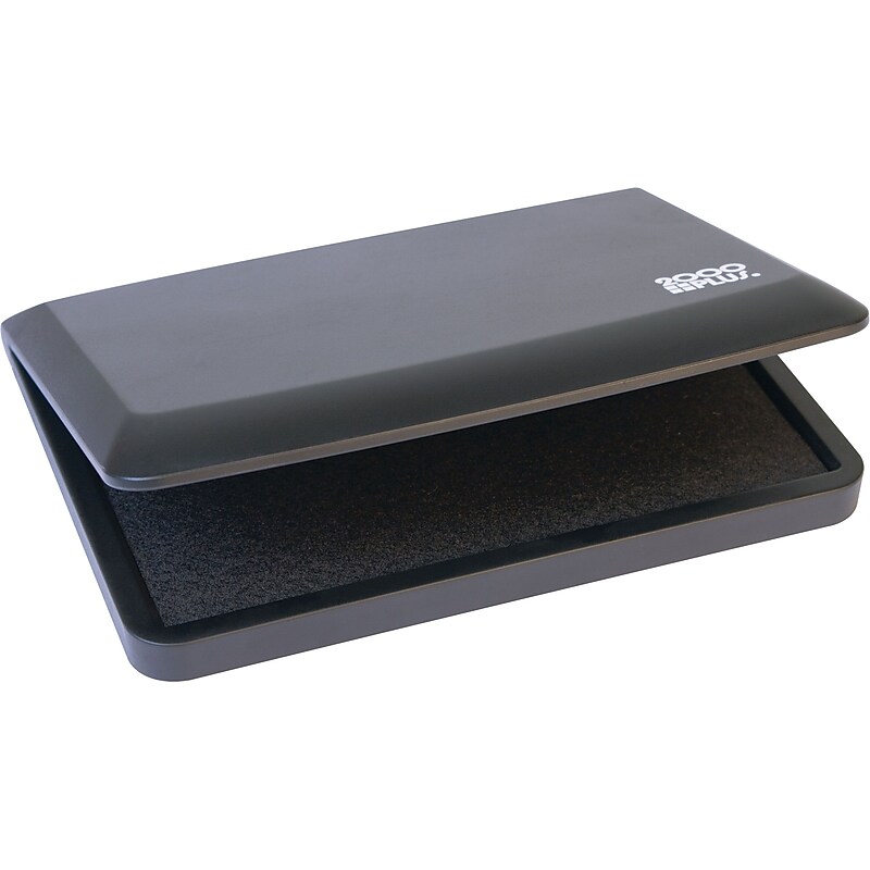2000 Plus Felt Stamp Pads, 2-3/4x4-1/4", Black, 12/Carton (090406-CT) image 1