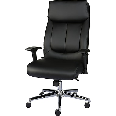 staples sevit bonded leather office chair, black | staples