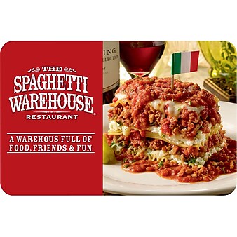 OLD Spaghetti Warehouse Gift Card $100