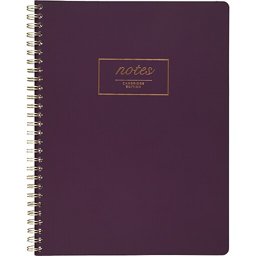 Cambridge Fashion Twinwire Business Notebook, 80 Sheets, 91/2" x 71/4