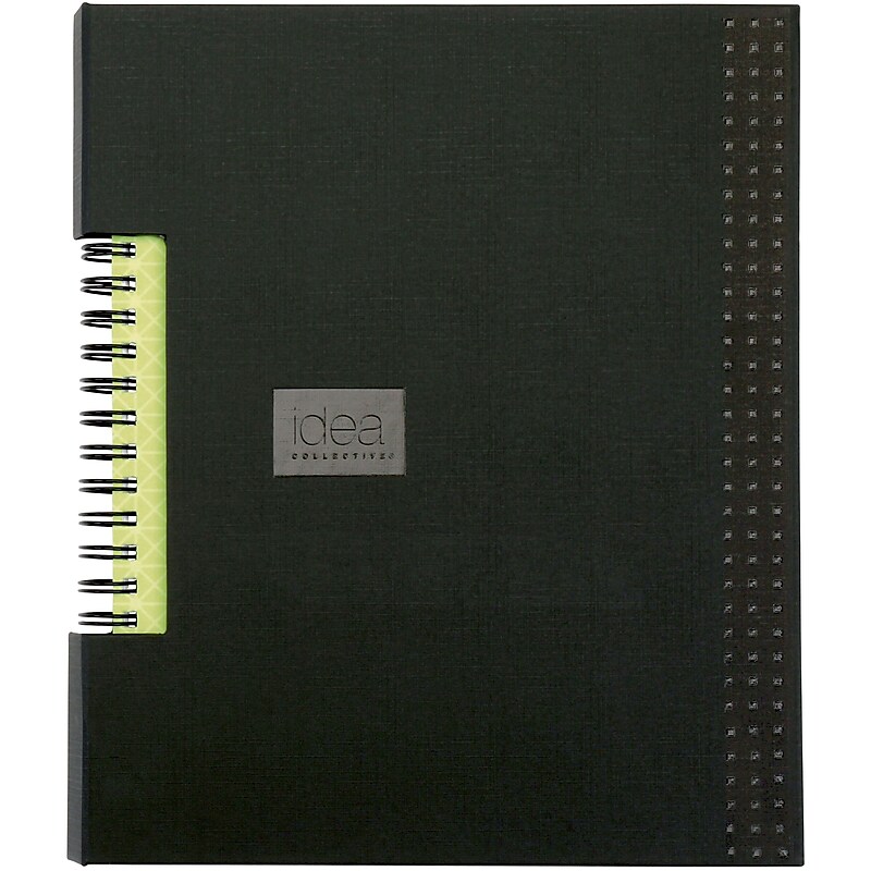 TOPS Oxford Idea Collective 1-Subject Professional Notebooks, 5.8" x 8.3", College Ruled, 80 Sheets, Black (56897) image 1