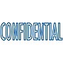 2000 PLUS Green Line Self-inking Stamp, "CONFIDENTIAL", Blue Ink (098374)~#|#~s1029086_sc7
