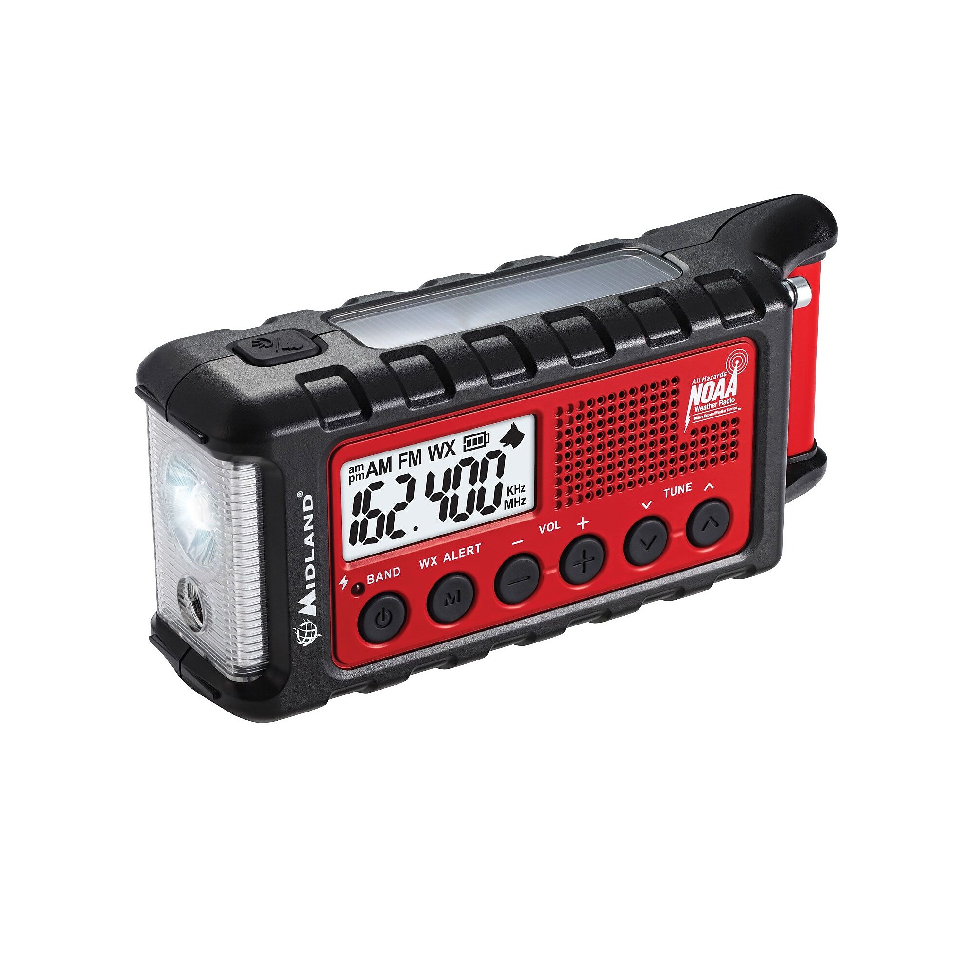 E+ Ready Emergency Dynamo Crank Radio with AM/FM Weather Alert with 2600mAH battery with PDQ Simolary simolary.com