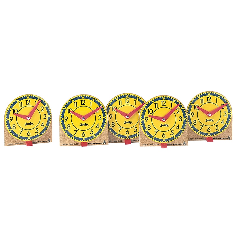 Carson-Dellosa Mini Judy Learning Clocks, 12/Pack (J-209041) image 1