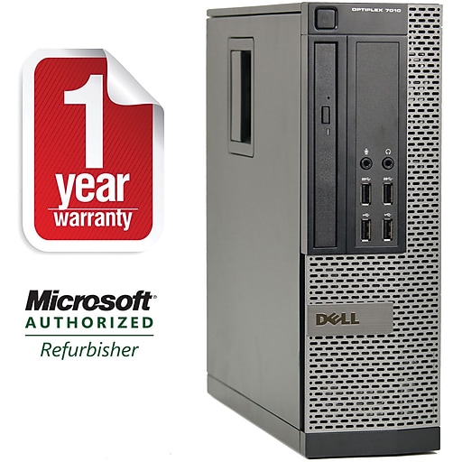 Dell Optiplex 7010 SFF Computer Certified Refurbished 2 TB HDD Intel Core i5-3470 3.2 GHz 16 GB RAM Windows 10, DVD-RW Upgrades Available 