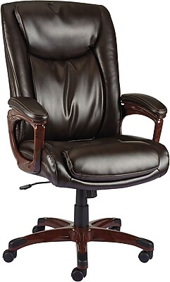 Staples Westcliffe Bonded Leather Managers Chair, Brown ...